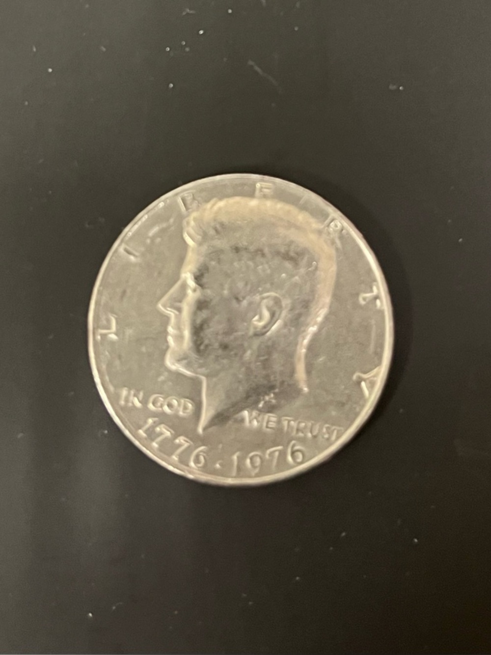 Kennedy Half Dollar 1776-1976 Silver Tone Coin